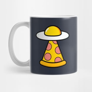 Food Loving Egg Pizza  UFO Sci Fi Mug